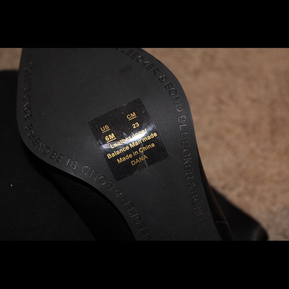 Leather black wedges size 6 - Picture 5 of 6